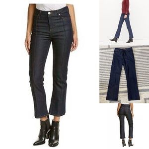 Sandro seamed high waisted kick flare jeans 40